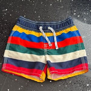 Baby Gap Boys Multicolor Stripe Swim Shorts size 6-12months